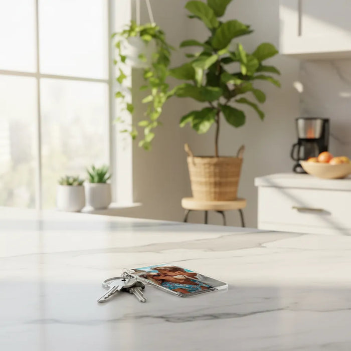 Zdjęcie zakochanych - Prezent dla zakochanych - Personalizowany breloczek do kluczy - KochamCie.pl 