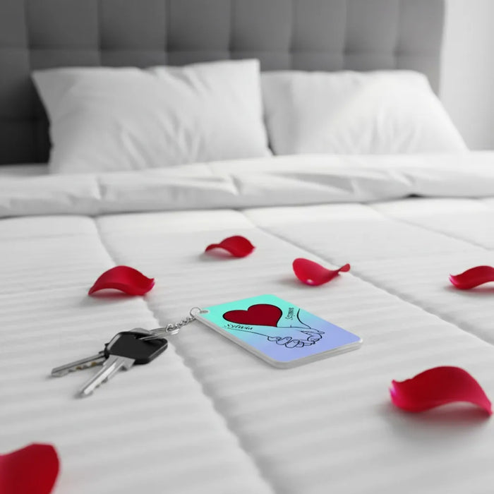 Nasza Miłość - Prezent dla zakochanych - Personalizowany breloczek do kluczy - KochamCie.pl 