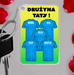 Najlepsza drużyna Taty - Prezent dla Taty - Personalizowany breloczek do kluczy - KochamCie.pl 