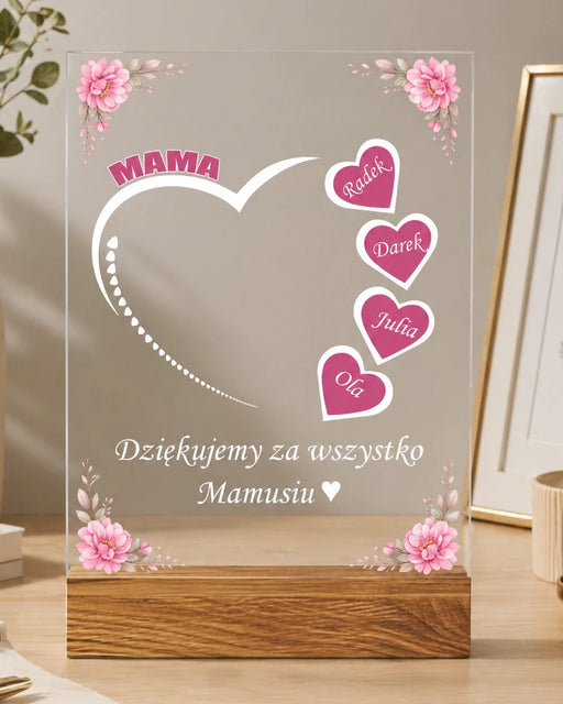 Prezent dla mamy - Miłość dzieci - Imiona dzieci - Mama to nasz anioł bez skrzydeł