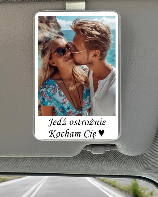 Klips samochodowy na osłonę przeciwsłoneczną - prezent dla Chłopaka i dziewczyny - Idealny prezent dla kierowcy