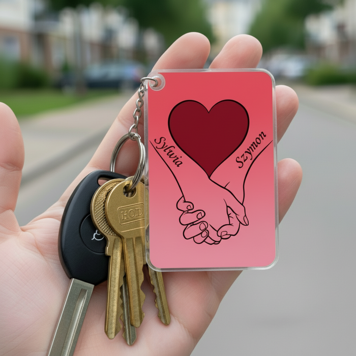 Nasza Miłość - Prezent dla zakochanych - Personalizowany breloczek do kluczy - KochamCie.pl 