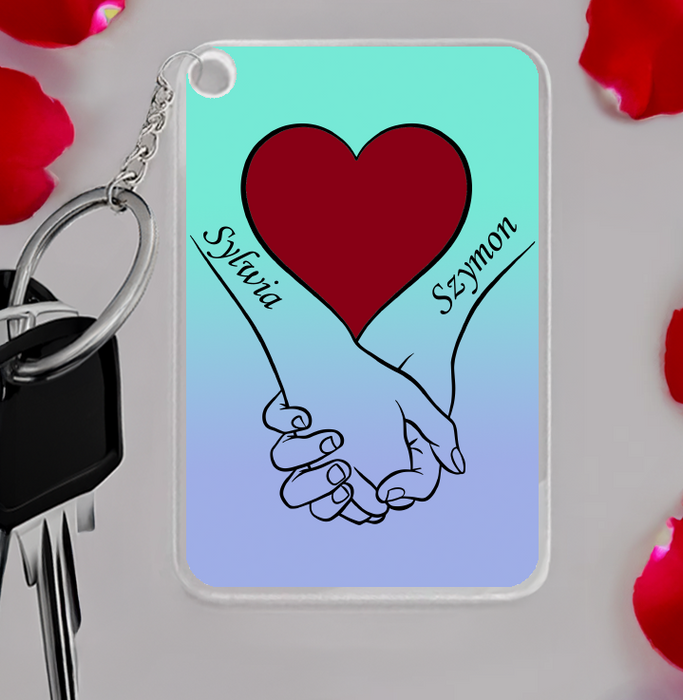 Nasza Miłość - Prezent dla zakochanych - Personalizowany breloczek do kluczy - KochamCie.pl 