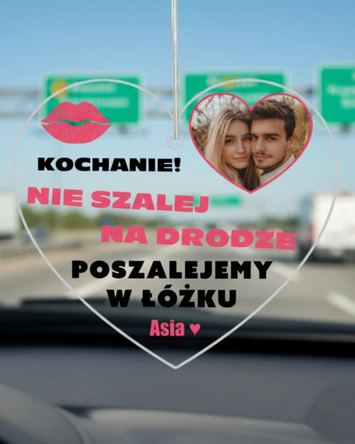 Zawieszka do samochodu dla chłopaka i dziewczyzny - Prezent dla Pary - Prezent dla chłopaka - Prezent dla dziewczyny