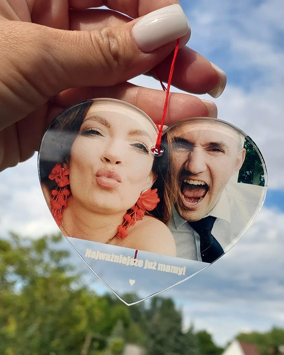 Zdjęcie i tekst - Prezent na każdą okazję -  Personalizowana zawieszka do samochodu