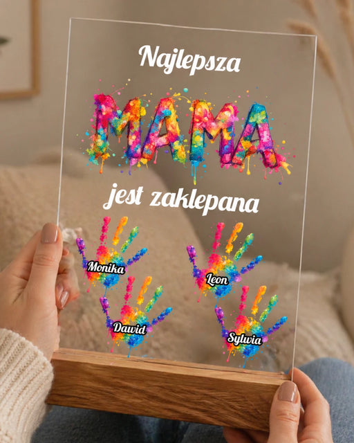 Szkiełko z podstawką - Prezent dla mamy - Dzień Mamy z prezentem - Kochane dzieci