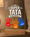 Super Tata! Nasz Bohater!  - Prezent dla Taty - Druk na szkle z podstawką - KochamCie.pl 