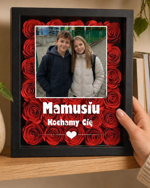 Mamusiu Kochamy Cie - Prezent dla Najlepszej amy na świecie - Prezent na Dzień Mamy - Prezent dla Matki
