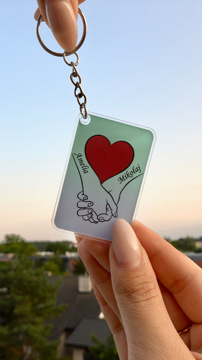 Nasza Miłość - Prezent dla zakochanych - Personalizowany breloczek do kluczy - KochamCie.pl 